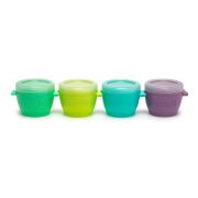 SET 4 RECIPIENTE SILICON SNAP&GO, MELII, 118 ML VIVML11050