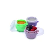 SET 6 RECIPIENTE SILICON SNAP&GO, MELII, 59 ML VIVML11000