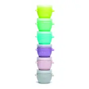 SET 6 RECIPIENTE SILICON SNAP&GO, MELII, 59 ML VIVML11000