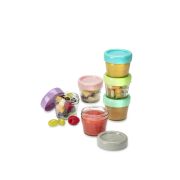 SET 6 RECIPIENTE STICLA PENTRU HRANA BEBE, MELII, 118 ML VIVML16600