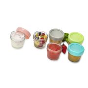 SET 6 RECIPIENTE STICLA PENTRU HRANA BEBE, MELII, 118 ML VIVML16600
