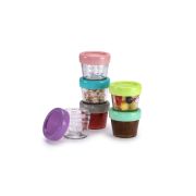 SET 6 RECIPIENTE STICLA PENTRU HRANA BEBE, MELII, 118 ML VIVML16600