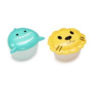 SET 2 RECIPIENTE HRANA BEBE, MELII, MODEL SHARK&LION VIVML14900