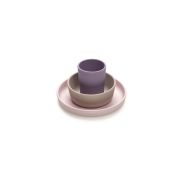 SET 3 RECIPIENTE SILICON HRANA BEBE, MELII, PURPLE&PINK&GREY VIVML13700