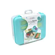 CUTIE PRANZ BENTO 2 NIVELE CU TACAMURI MELII BLUE MINT LIME VIVML21510