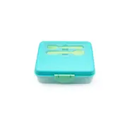 CUTIE PRANZ BENTO 2 NIVELE CU TACAMURI MELII BLUE MINT LIME VIVML21510