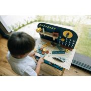 Banc de lucru, Free2Play, My first wooden Work Bench, Cu diverse unelte si accesorii, Pliabil, 55 x 28,5 x 85 cm, 36 luni+, Multicolor BYN85154