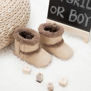 Cizmulite crem imblanite pentru bebelusi - bears chzy2069-2-ci5