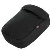 Husa pentru picioare, Petite&Mars, Compatibil cu modelele de carucior Street, Street+, Royal si Move, Calduros si confortabil, Din lana, 59x37x12 cm, Black BYN900398