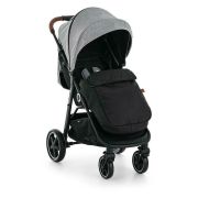 Husa pentru picioare, Petite&Mars, Compatibil cu modelele de carucior Street, Street+, Royal si Move, Calduros si confortabil, Din lana, 59x37x12 cm, Black BYN900398
