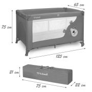 Patut pliabil kidwell blissy duo - gray edeedilotubli02a2