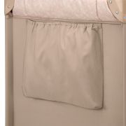 Patut pliant, Lionelo, Jasmin Easy Fold, Pana la 15 kg, Usor de pliat, Cu doua nivele, Cu saltea ergonomica T25, Cu intrare laterala cu fermoar, 2 roti cu frana, 120 x 60 cm, Conform cu EN 716, 0-36 luni, Bej BYNLO-JASMIN_EASY_FOLD_BEIGE_SAND