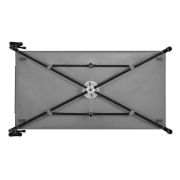 Patut pliant, Lionelo, Jasmin Easy Fold, Pana la 15 kg, Usor de pliat, Cu doua nivele, Cu saltea ergonomica T25, Cu intrare laterala cu fermoar, 2 roti cu frana, 120 x 60 cm, Conform cu EN 716, 0-36 luni, Gri BYNLO-JASMIN_EASY_FOLD_GREY_STONE