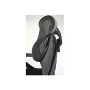 Scaun birou egonomic hm vesuvio, mesh, mecanism balans, baza polipropilena, suport lombar, tetiera ajustabila,120 kg, negru drm10386