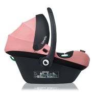 Scoica auto, Lionelo, i-Size Astrid, 0-13 Kg, 40-87 cm, Cu maner si capotina reglabile, Cu protectie laterala avansata, Salteluta confortabila, Testat ADAC, Conform cu standardul european de securitate R129, Roz BYNLO-ASTRID_I-SIZE_PINK_CORAL