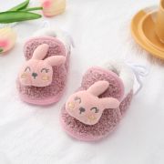 Botosei bebelusi roz, cu design iepuras si material pufos chtd001-1-ci6