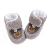 Cizmulite gri imblanite pentru bebelusi - ursulet chf27-1-ci5