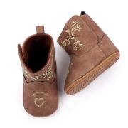 Cizmulite pentru bebelusi, maro, stil western, cu talpa flexibila chbhx3125-1-ci6