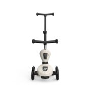 Trotineta Copii Cu Sezut Si Maner, Transformabila 3in1, Highwaykick 1 Push And Go Ash, 1-5 Ani, Pana La 50 Kg, Scoot  Ride Pjb67