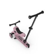 Trotineta Copii Cu Sezut Si Maner, Transformabila 3in1, Highwaykick 1 Push And Go Wildberry, 1-5 Ani, Pana La 50 Kg, Scoot  Ride Pjb69