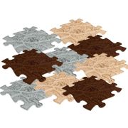 Covoras ortopedic senzorial puzzle set roots mfk-037