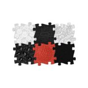 Covoras ortopedic senzorial puzzle set rosu si negru pentru bebelusi muffik mfk-023-3