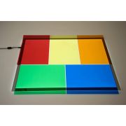 Foi colorate translucide din acetat pentru tablete si mese luminoase tik48002