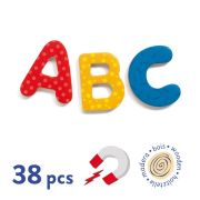 Joc cu magneti 38 litere colorate, djeco dj03100
