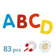 Joc cu magneti 83 litere colorate, djeco dj03101