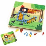 Joc educativ mosaic rigolo, djeco dj08136