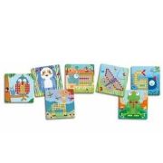 Joc educativ mosaic rigolo, djeco dj08136