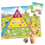 Joc educativ piramida alimentelor - mancam sanatos akr20554