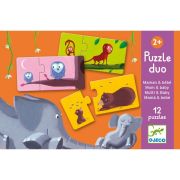 Puzzle duo mama si puiul, djeco dj08157