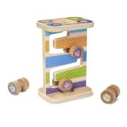 Rollercoaster din lemn pentru bebelusi zig-zag md30125