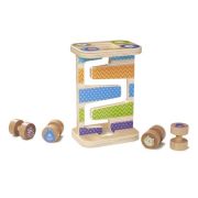 Rollercoaster din lemn pentru bebelusi zig-zag md30125