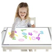 Set 14 numere translucide curcubeu pentru tablete si mese luminoase tik72421