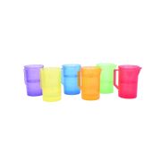 Set de 6 carafe translucide colorate pentru activitati senzoriale tik73103