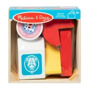 Set de joaca alimente lactate, din lemn, 5 piese, 2 ani+, melissa&doug 95207 md95207