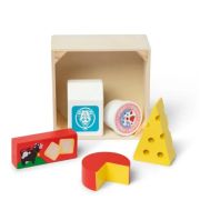 Set de joaca alimente lactate, din lemn, 5 piese, 2 ani+, melissa&doug 95207 md95207
