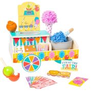 Set de joaca din lemn toneta cu dulciuri - colectia distractie la targ md92299