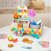 Set de joaca din lemn toneta cu dulciuri - colectia distractie la targ md92299