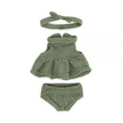 Set imbracaminte cu rochita pentru papusa fetita 21 cm ml31683