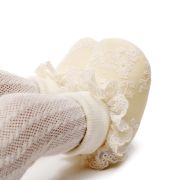 Botosei eleganti pentru bebelusi, ivoire , cu dantela delicata chpapa01-2-va2