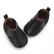 Ghetute tip chelsea, negre, pentru bebelusi chm2045-1-va12