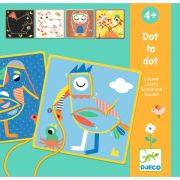 Joc educativ de cusut cu siret punct cu punct, djeco dj08326