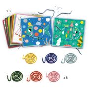 Joc educativ de cusut cu siret punct cu punct, djeco dj08326