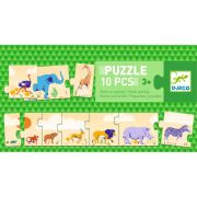 Puzzle din lemn de la mic la mare, djeco dj08189