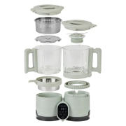 Babymoov - robot multifunctional nutribaby glass 4 in 1 din sticla si otel inoxidabil celadon green bbba001138