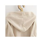 Halat de baie, New Baby, Pentru copii, Cu buzunare, Cu cordon, Marime 104/110, Din bumbac 100%, Beige BYN56731