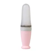 Lingurita Cu Rezervor Pentru Bebelusi ,   Silicon Alimentar, Fara Bpa, 90 Ml ,   Roz Pjb25012